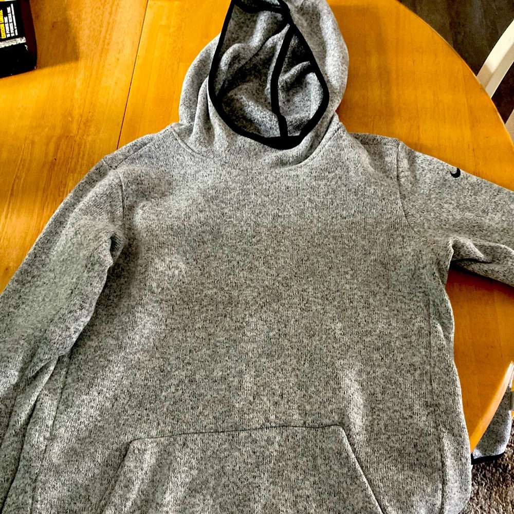 Women’s Nike sweatshirt. Reminds me of a towel feel. Super comfy!